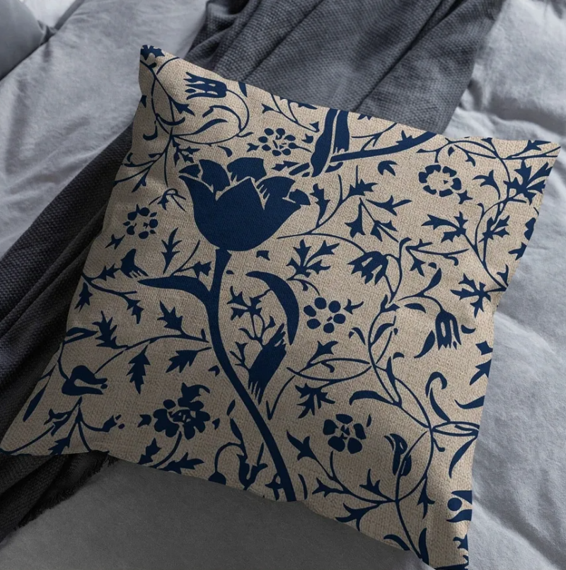 William Morris Cushion Covers Stylish Blue 45cmx45cm 40cmx40cm