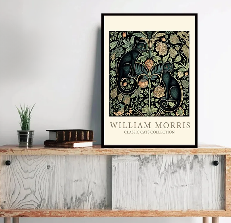 William Morris Prints & Posters - Cat Collection Unframed Classic Cat Collection William Morris Prints & Posters