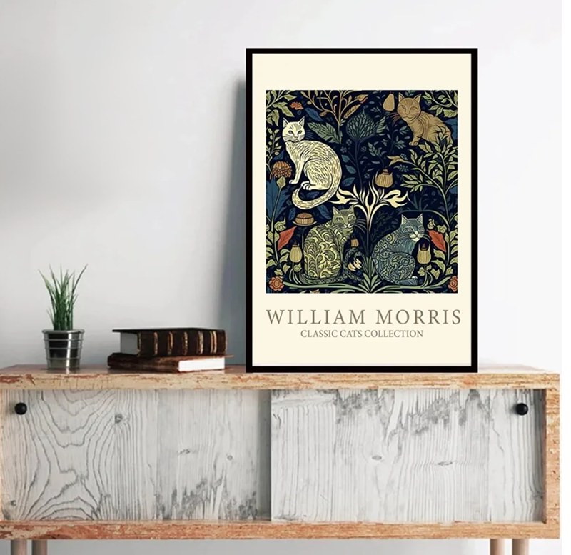 Classic Cat Collection William Morris Prints & Posters
