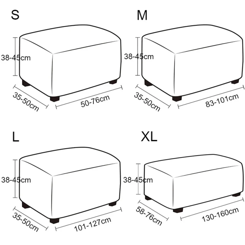 Ottoman Covers Foot Stool Slipcovers