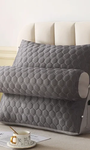 Backrest Pillow Wedge Triangular — Ergonomic, 3 Height Levels