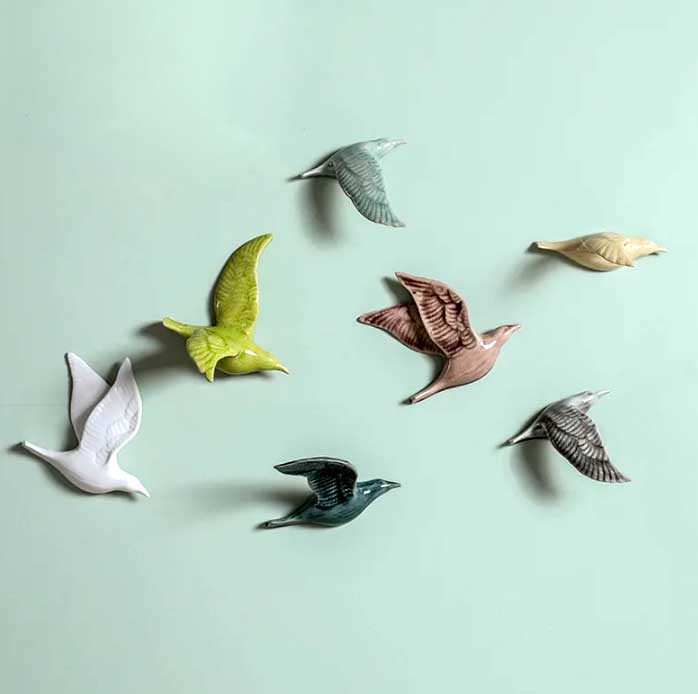 Ceramic Birds Wall Décor