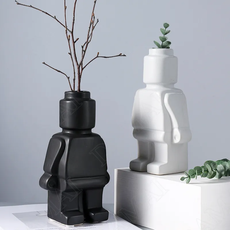 LEGO Minifigure shape Vase Resin dried flowers LEGO vase