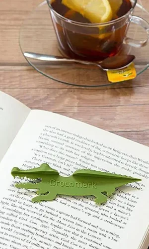 Reading is cool Crocodile novelty bookmark Bookish Gift