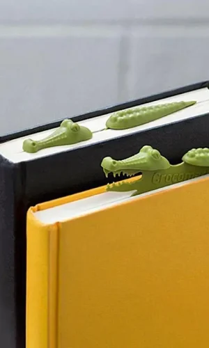 Reading is cool Crocodile novelty bookmark Bookish Gift