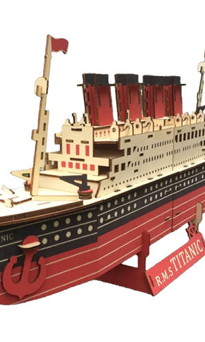 Titanic Model Kit Wooden 3D Puzzle 74cm for age 14+