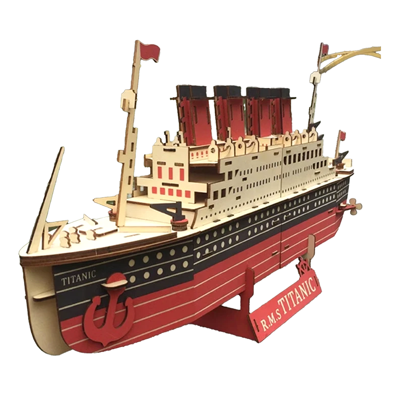 Wooden Titanic Model Kit 3D Puzzle for Teenagers or Adults