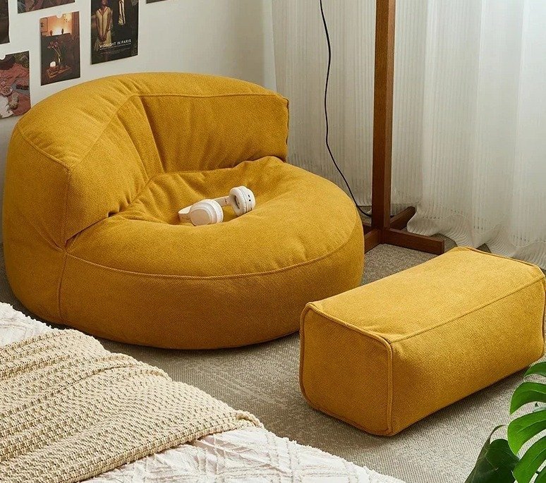 ergonomic design bean bag covers couch lazy lounger 100cm/bean bags ottoman covers