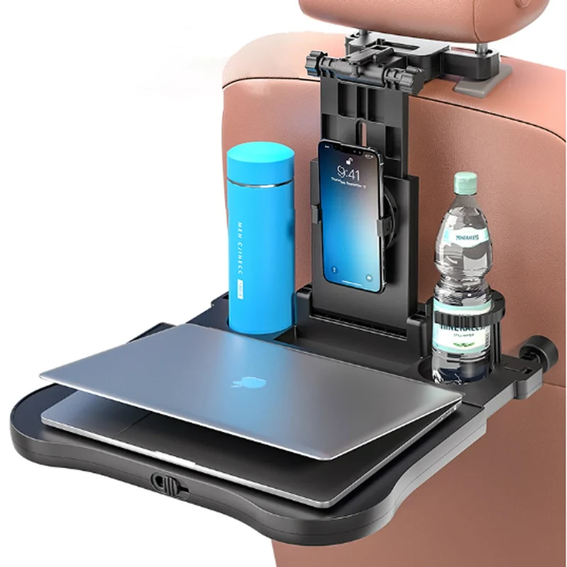 Foldable Car Backseat Tray Back Seat Organizer for iPad & Phone, Laptop
