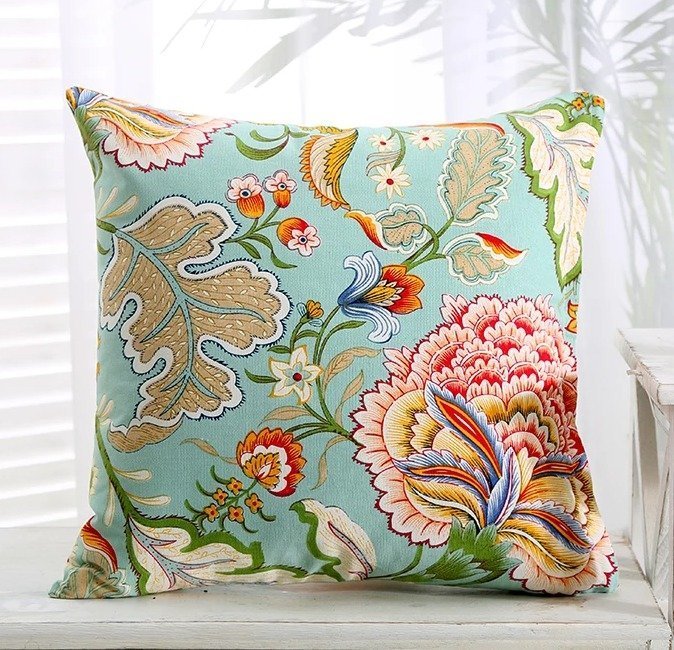 Floral Abstract Patterns Cushion Covers Pillowcases 45x45Cm To 70x70Cm