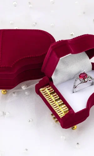 Piano-Shaped Wedding Single Ring Box — Jewellery Gift Box