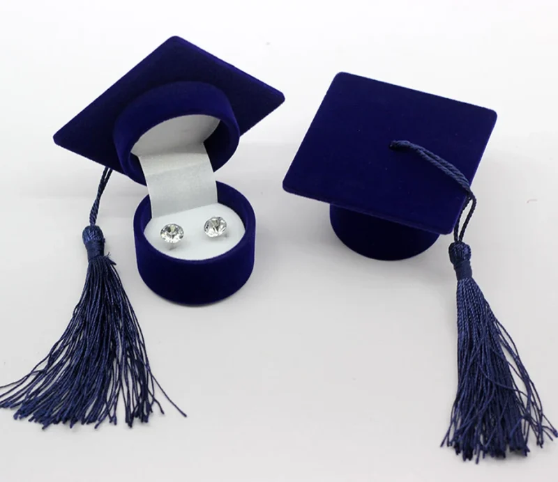 Graduation Hat Single Ring Box — Jewellery Gift Box for Grad Day Jewellery Gift Box Graduation Hat Single Ring Box graduation gift