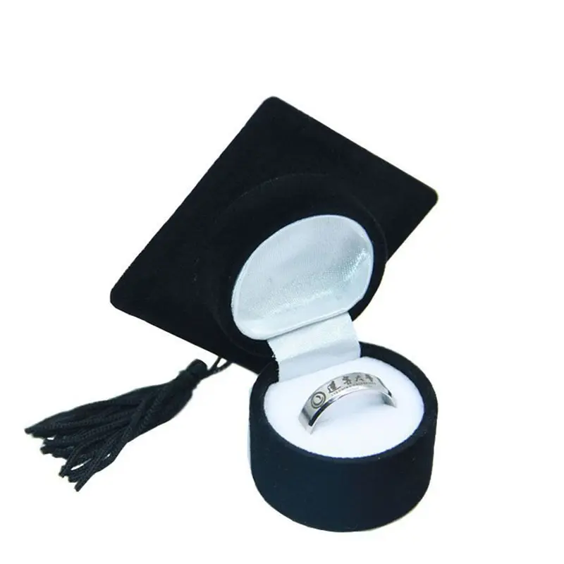 Graduation Hat Single Ring Box — Jewellery Gift Box for Grad Day Jewellery Gift Box Graduation Hat Single Ring Box graduation gift