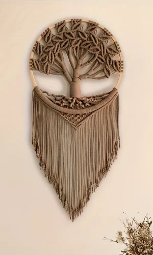 Tree of Life Macrame Wall Hanging — Woven Tapestry