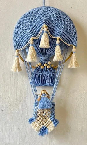 Macrame Angel Wall Hanging — Novelty Bohemian Woven Tapestry