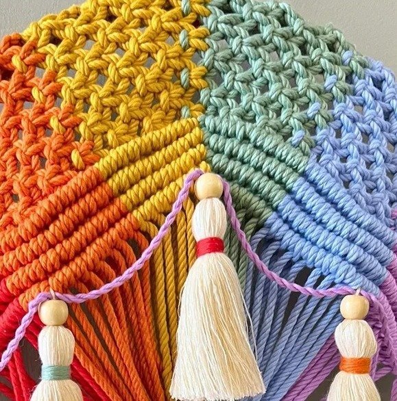 Macrame Angel Wall Hanging — Novelty Bohemian Woven Tapestry macrame wall hangings Woven tapestry