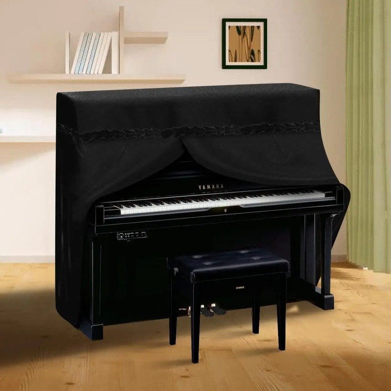 Piano Dust Cover Stylish Upright Piano — Full Cover, 110cm
