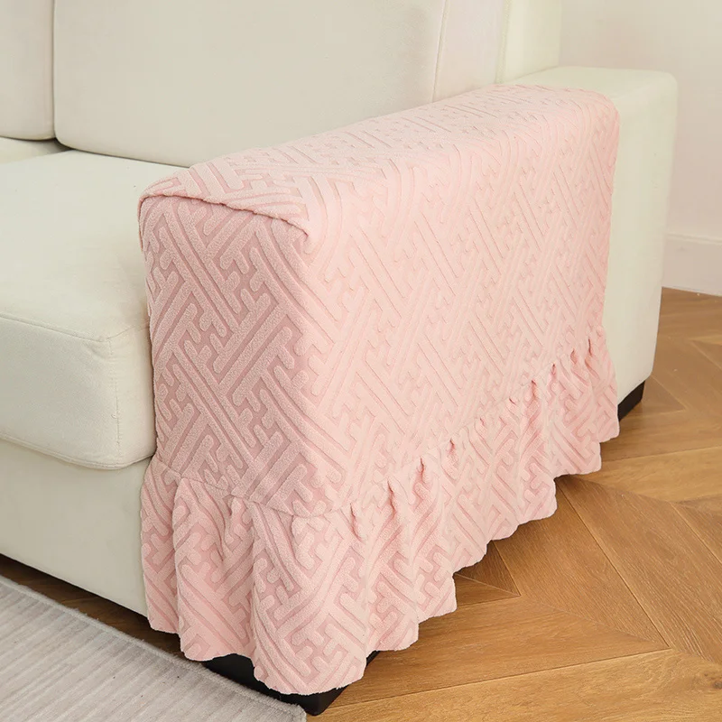 Armrest Cover Sofa Armrest Protector with Hem Skirt — 2 Pcs/Set Sofa Armrest Covers
