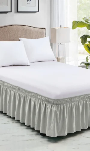 Elegant Ruffled Bed Skirt — Single, Double, Queen & King