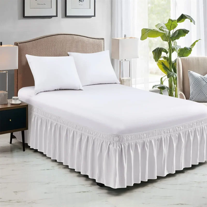 Elegant Ruffled Bed Skirt — Single, Double, Queen & King