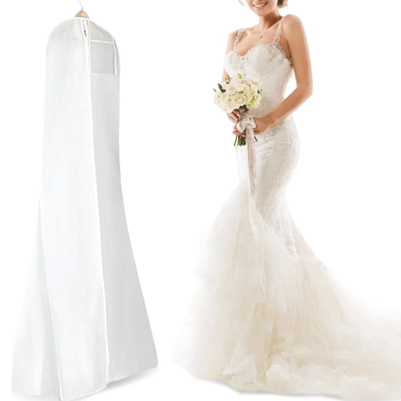Wedding Gown Cover 160-180cm Dampproof Dustproof Washable Wedding Dress storage bag