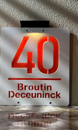 Custom Letterbox & House Number Signs — Colourful Solar LED Light