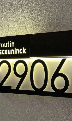 Custom Letterbox & House Number Signs — Large Size, Solar LED Light