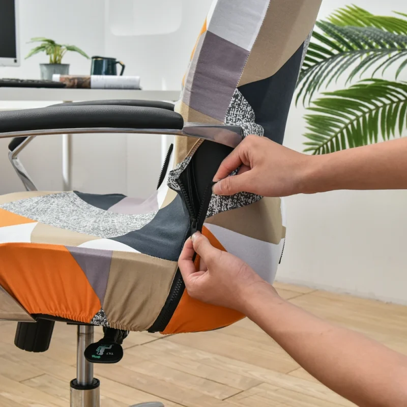 Office Chair Covers with Zipper Closure