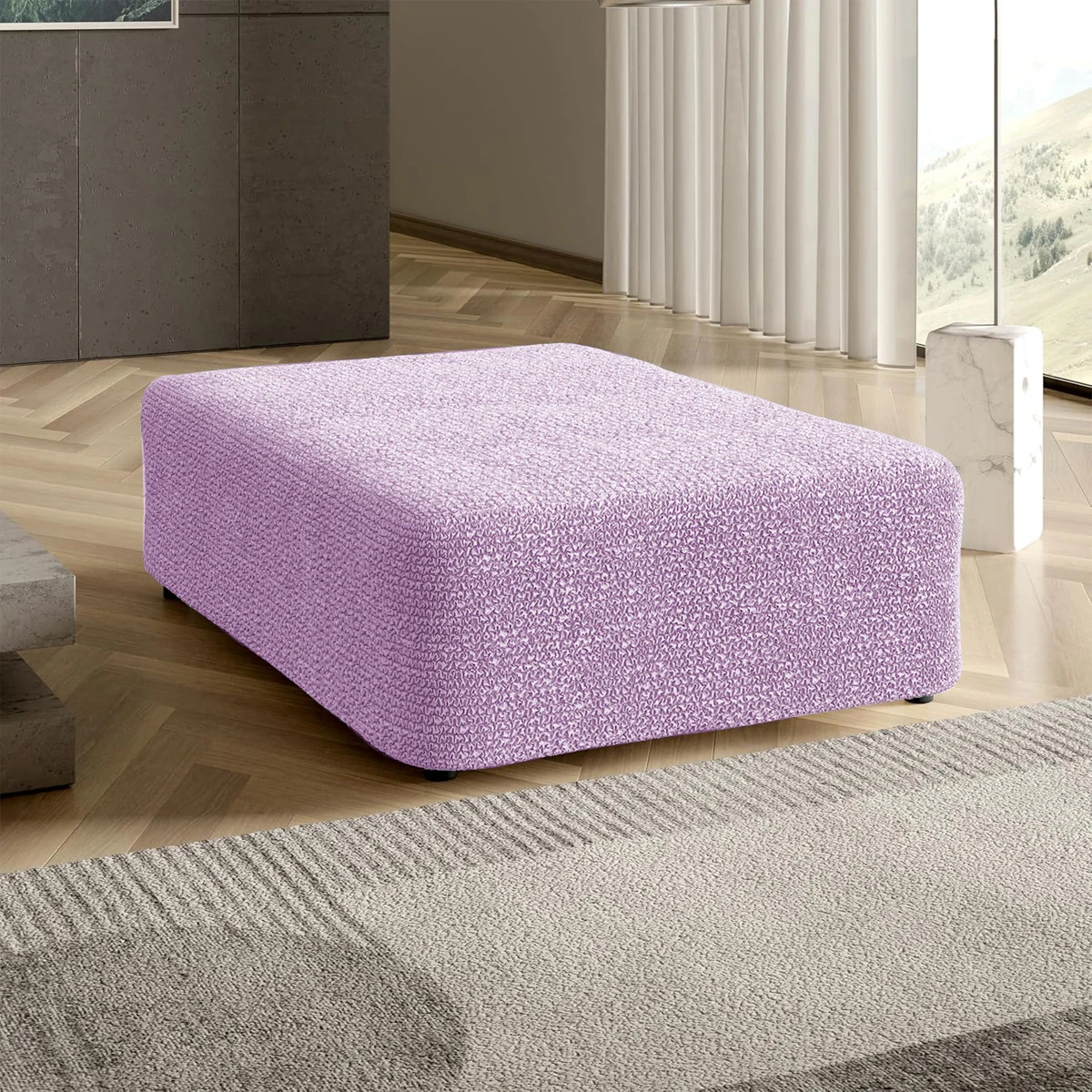 SQUARE Ottoman Covers Foot Stool Slipcovers