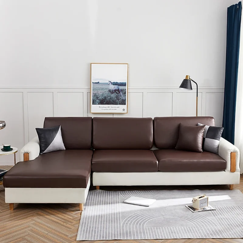 PU Leather Waterproof Sofa Lounge Cushions Cover