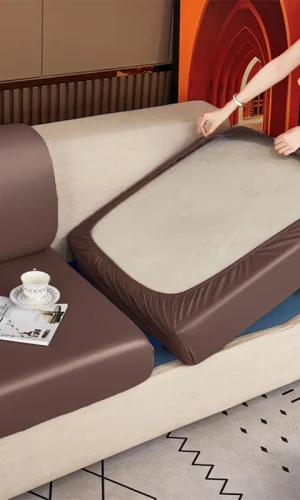 Sofa Lounge Cushion Covers PU Leather — 1–4 Seaters & L Shape