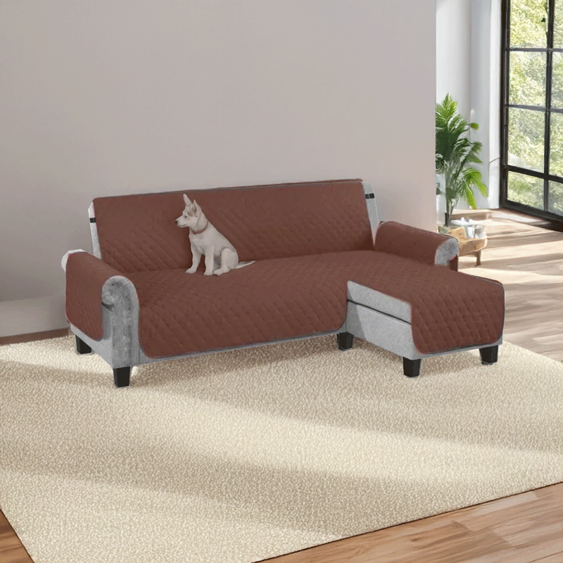 1 piece L Shape Sofa Cover Pet Couch Covers padded fabric REVERSIBLE design