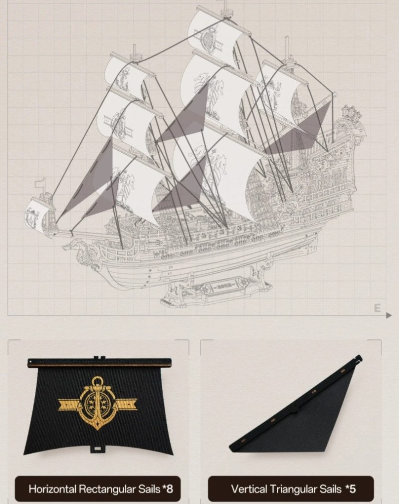 Baroque Pirate Ship Model Kit