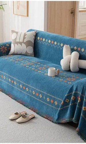 Couch Throw Blanket Sofa Towel — Anti-Slip Elegant Patterns