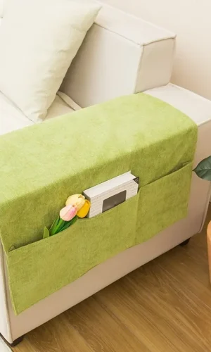 Armrest Cover with Storage Pockets — Sofa Armrest Organiser
