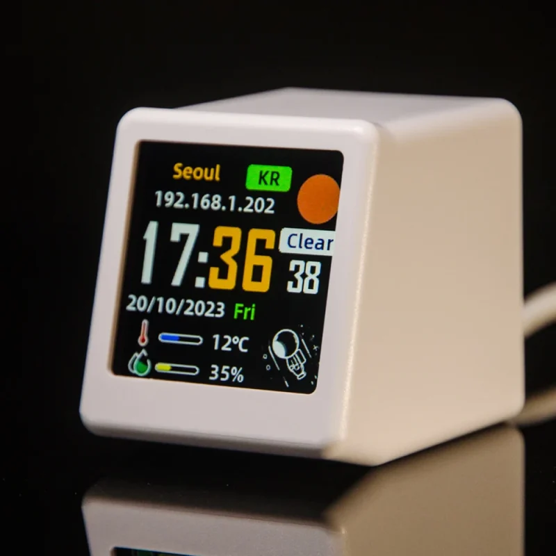 Smart Alarm Clock Weather Station Mini Cube Novelty Gadget Smart Alarm Clock Weather Station Mini Cube Novelty Gadget