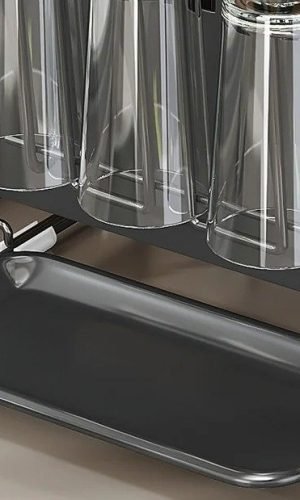 Kitchen Knife Stand Holder — Stainless Steel Cutlery & Scissor Rack