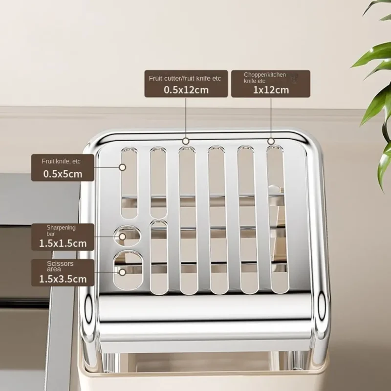 Stainless Steel Kitchen Knife Stand Holder & Storage Rack Kitchen Knife Storage Rack-Stainless steel Knife Stand Holder