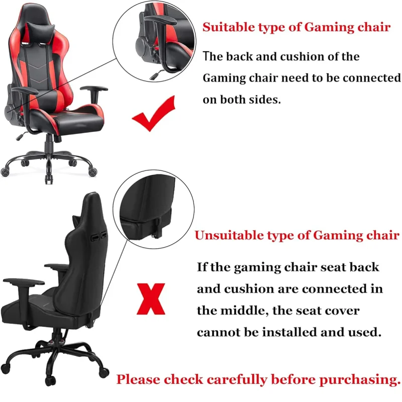Gaming Chair Cover Computer Chair Cover — Stylish Colours 4pcs/Set Gaming Chair Covers Computer Chair Covers