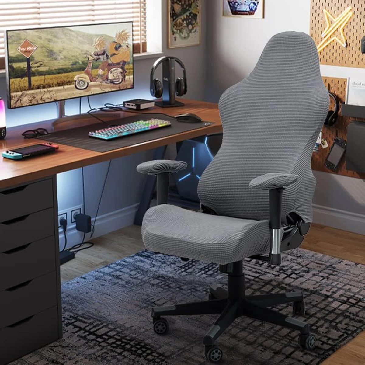 Gaming Chair Cover Computer Chair Cover — Stylish Colours 4pcs/Set Gaming Chair Covers Computer Chair Covers