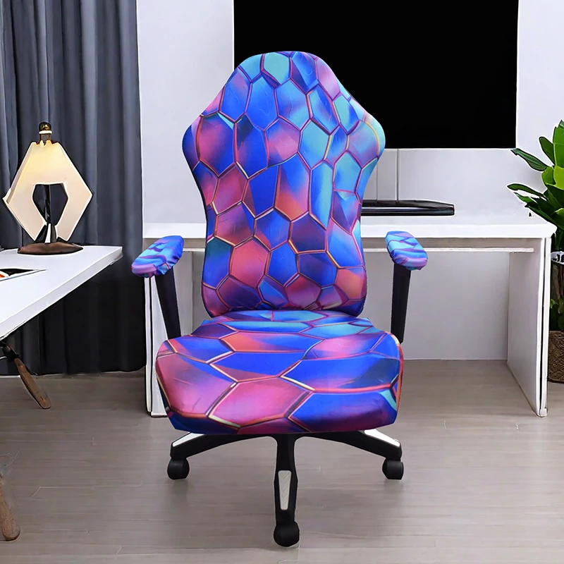 Gaming Chair Cover Computer Chair Cover — Abstract Patterns 4pcs/Set Gaming Chair Covers Computer Chair Covers