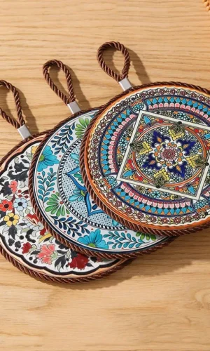 Moroccan Style Heat Resistant Ceramic Trivet