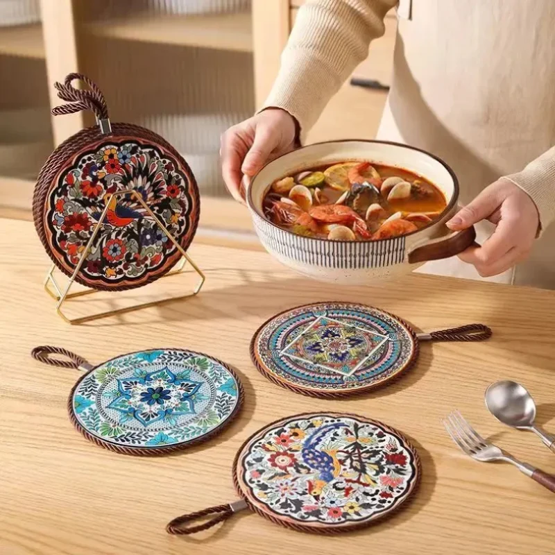 Moroccan Style Heat Resistant Ceramic Trivet