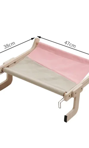 Stylish Plywood Cat & Kitten Hammock for Window or Bed 