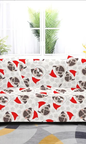 1/2/3/4 Seater & L Shape Sofa Cover — Cute Dogs & Puppies Patterns
