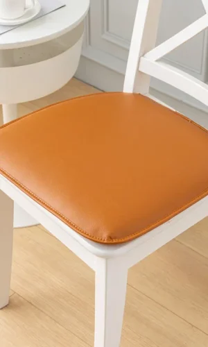 Chair Pads Seat Cushions PU Leather — Stylish Colours