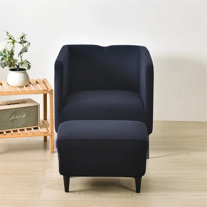 1 Seater Square Arm Sofa Cover with Matching Ottoman Slipcover 1 Seater Square Arm Sofa Cover