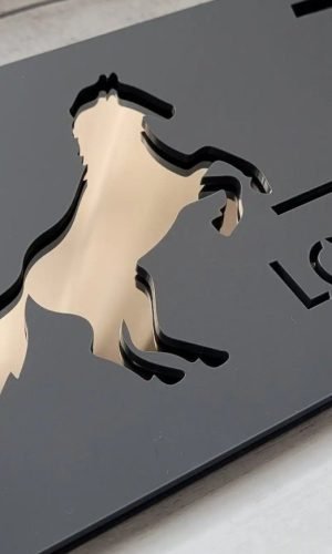 Custom House Number Signs — Majestic Horse Design, 360×175mm
