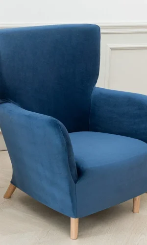 Armchair Sofa Cover Single Sofa Soft Velvet — Stylish Colours