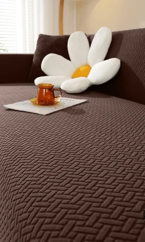 1/2/3/4/5 Seater & L Shape Sofa Cover — Jacquard, Stylish Colours